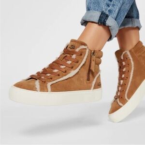 UGG Olli Heritage Women Brown High Top Sneakers New Shoes